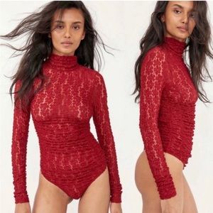 Free People Intimately Holly Berry bodysuit